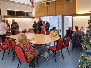The Community Support Lunch Club using the TIC in Builth Wells. Picture: BWCS