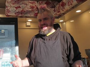 Supporting image for story: TikTok sensation Spudman who gets two-hour queues 'kicked off' town centre patch