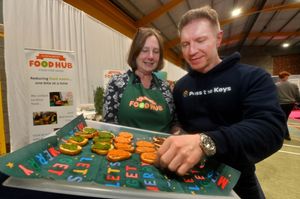 Ali Thomas, from Shrewbury Food Hub, and Andy Hadnall, from Pass the Keys