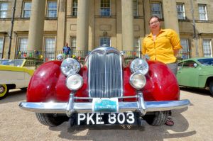 Lacy Gilchrist from Wem, with her 1952 Riley RMB 2, one of 10 made