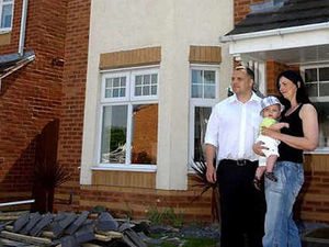 Supporting image for story: Family's lucky escape as roof collapses