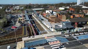 Willenhall railway station is open for the first time.