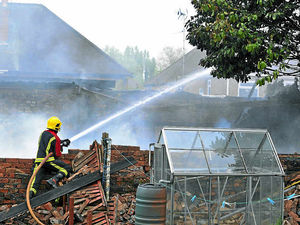 Supporting image for story: Fire rips through Tipton factory unit