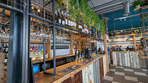 The pub is a new-build and made almost entirely from sustainable materials