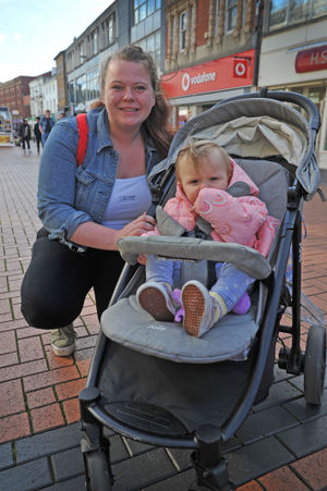 Hannah Rachel with her daughter Luna. Hannah says food and formula for Luna has rocketed in price.