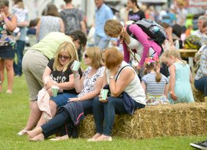 Taking a break at the Shrewsbury Food Festival