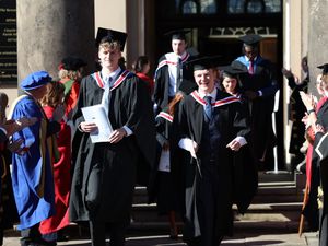 Supporting image for story: University Centre Shrewsbury celebrates final Guildhall graduates as 'hugely positive partnership' comes to an end