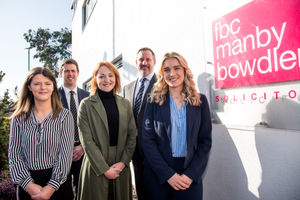 Newly promoted staff at FBC Manby Bowdler (from left): Megan Price, Adam Davies Olivia Jones, Tom Devey and Chloe Turner