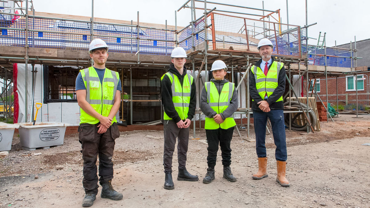 Hands-on construction insight given to Woodlands School students