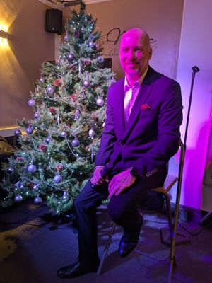James Hadley sang a mix of Christmas hits for the ladies to sing and dance along to.