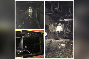 Damage caused by the blaze. Photos: @SFRS_Shrews