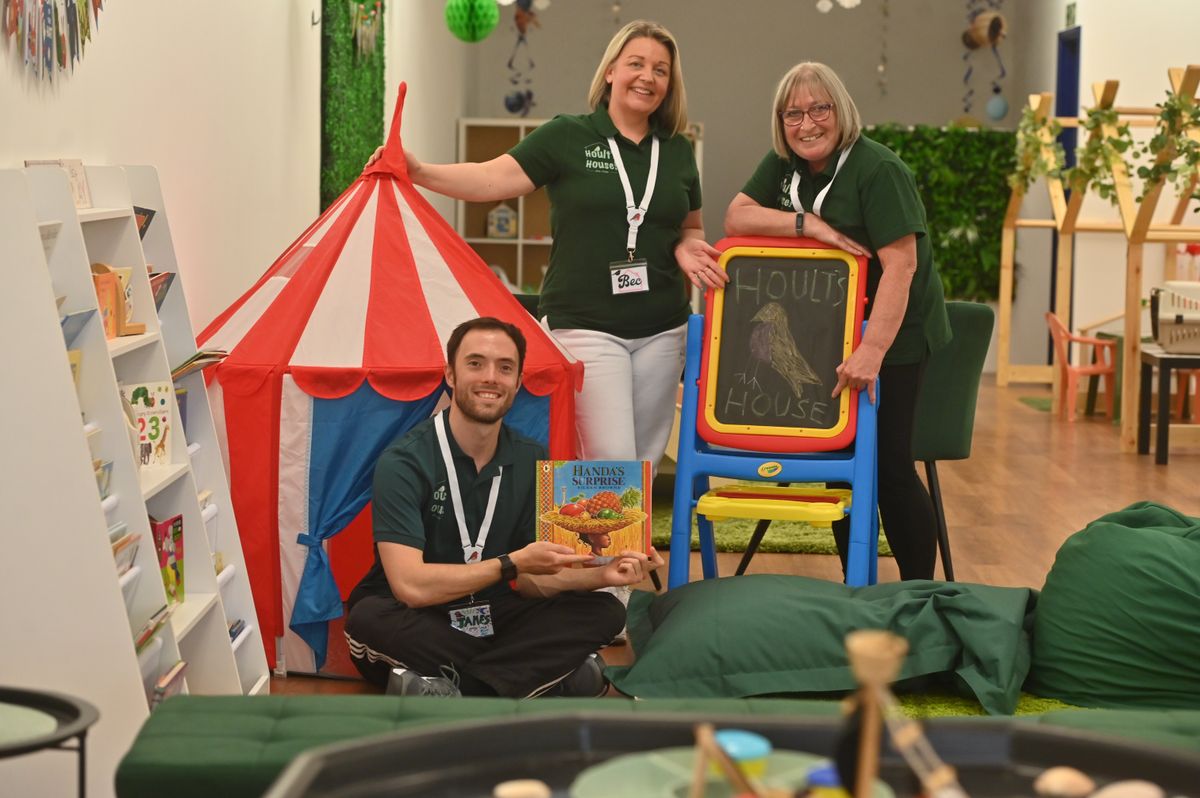 Inside the new childrens activity village that has opneed at Stourbridges Ryemarket Shopping Centre