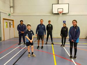 Tom and Mark with students from Mary Webb School, The Priory School, Church Stretton School and St. Martins School  