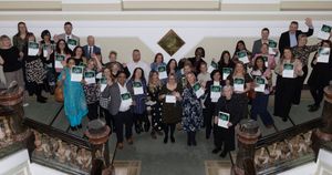 Birmingham Women's and Children's NHS Foundation Trust staff gather at one of three Long Service Awards events.