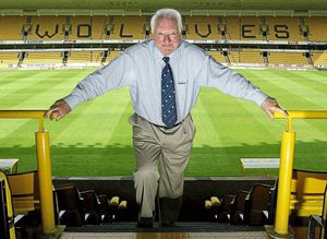 Sir Jack at his beloved Molineux – he took over in 1990 which marked a huge turning point in the club's history as the businessman invested millions into the team and ground