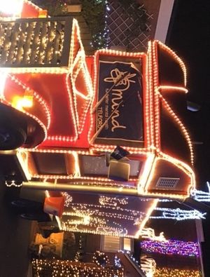 Supporting image for story: Here they go again! Telford family raising money for charity with incredible festive light display 