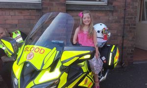 Rosie Byrne aged seven.