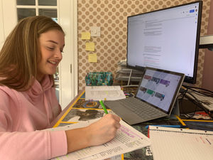 Supporting image for story: Stafford school delivers normal timetable to students - virtually