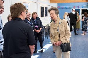 Her Royal Highness The Princess Royal met key staff members at the Field Studies Council during the visit