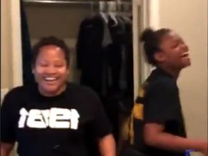 Supporting image for story: Daughter teaches her mum how to recreate her hilarious and confusing viral video
