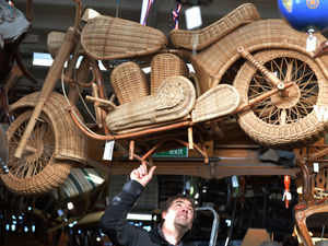 Supporting image for story: Wicker Harley-Davidson up for grabs