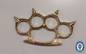 During the stop and searches, a set of knuckle dusters was also recovered