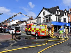 Scene of the fire off Anderson Road, Smethwick.
