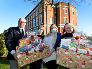 Supporting image for story: Hampers delivered to Market Drayton care home