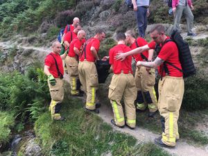 Supporting image for story: Woman rescued after hurting ankle at Carding Mill Valley