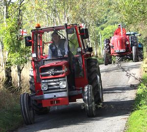 Edward Godsall of Hereford in his cabbed 135