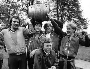 Dudley two-day beer festival barrel race in May 1984