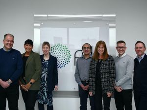 The Frontier Development Capital team. Pictured from left are Andy Green, Marie Kelly, Annmarie Buffery, Raj Minhas, Diane Watt, Ryan Cartwright and Clive Broadhurst.