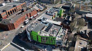 Aerial view of the new Learning Quarter, Wolverhampton.