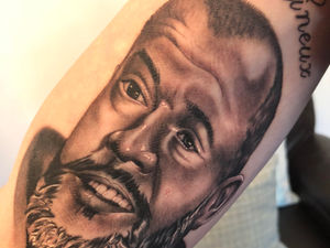Supporting image for story: Ink-redible! Nuno’s face tattooed on Wolves fan’s arm 