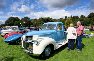 Hundreds of cars on show at The Classic and Retro Show at Himley Hall.