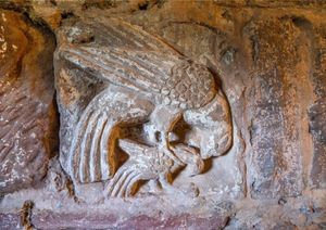 The mysterious stone carvings at the Bell House in Alveley