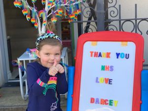 Supporting image for story: Coronavirus: Telford four-year-old's 'little craft project' spreads around the country