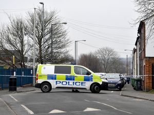 The scene at Croft Street, Walsall, after the stabbing