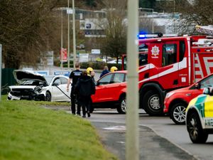 Supporting image for story: Emergency services deal with crash on Telford industrial estate