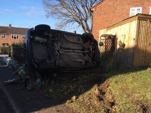 Supporting image for story: Driver loses control and smashes into garden fence in Bridgnorth