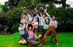 Pedalling from venue to venue with all of their set, props and costumes on the back of their bikes, the HandleBards bring environmentally sustainable Shakespeare to venues across the UK