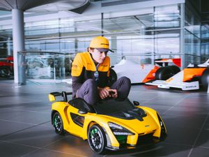 Supporting image for story: McLaren reveals electric ride-on Senna