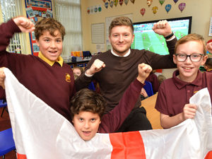 Supporting image for story: Students enjoy buzz of World Cup as they watch England win
