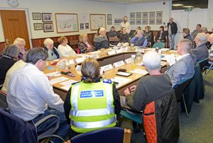 The meeting at Essington Community Centre
