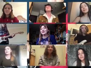 Supporting image for story: I'm Still Standing: Teacher teams up with students to create music video from home - watch 