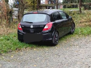 A black Vauxhall Corsa was seized by police. Picture: West Mercia Police