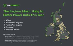 The regions most likely to suffer power cuts this year