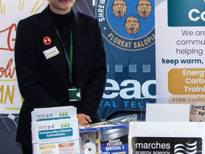 Local resident Charlotte Butter from Marches Energy Agency is one of the advisers who will be on hand to help at the Warm Homes Drop-in