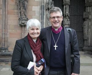The Right Reverend Mark Rylands and his wife, Mandy