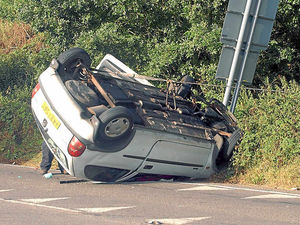 Supporting image for story: Injured pensioner cut from car wreckage after crash